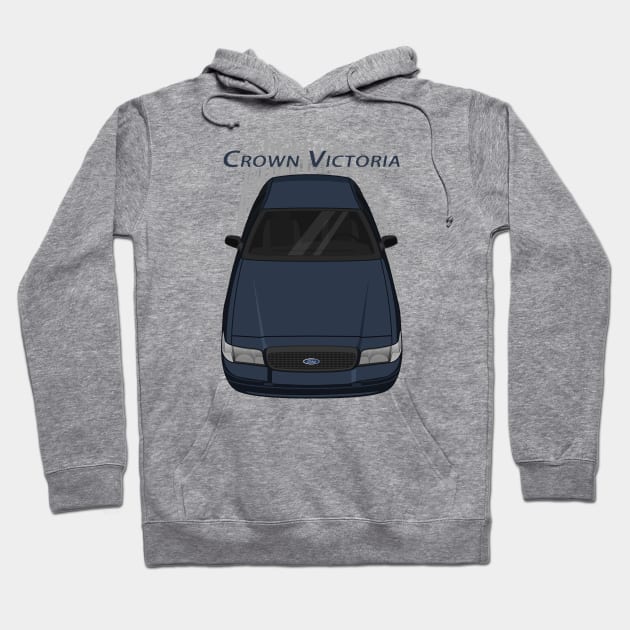 Ford Crown Victoria Police Interceptor - Norsea Blue Hoodie by V8social